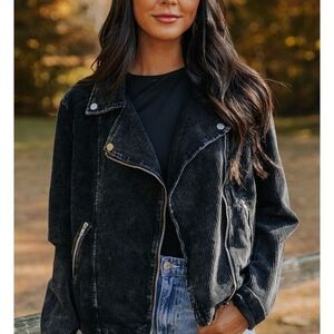 Women's Black Corduroy Jacket